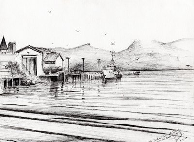 Barca della dogana a Oban, 2007 da Vincent Alexander Booth